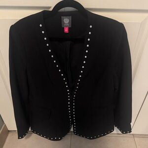 Vince Camuto Black Blazer with Silver Studs